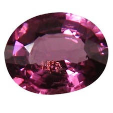 1.25 ct AAA Incomparable Oval Shape 7 x 6 mm Pinkish Red Rhodolite Garnet