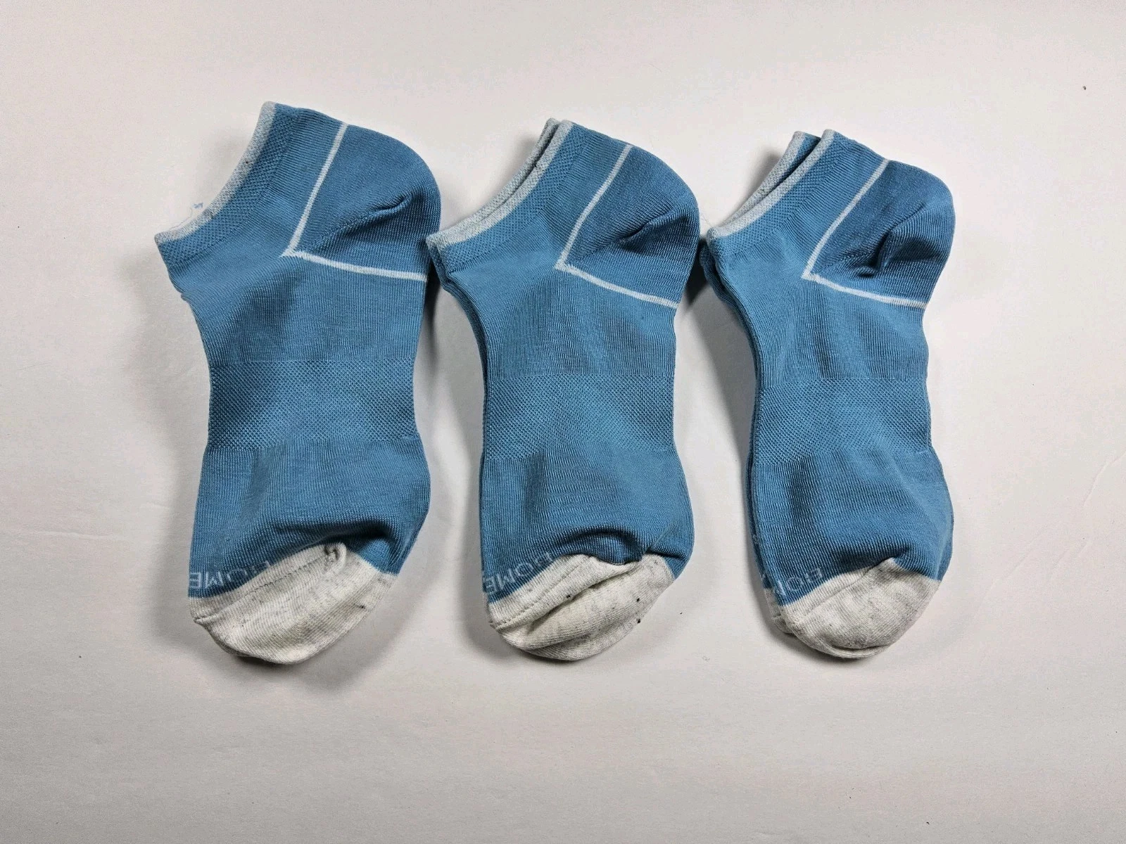 Bombas Lightweight Ankle Socks Lot Of 3 Pairs Size M