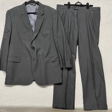 Jos A Bank Suit Mens 48L 38x32 Gray Pinstripe Wool Classic Elegant Heritage