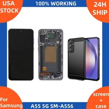 100 For Samsung Galaxy A55 5G SM-A556U Incell LCD Touch Screen Digitizer Frame