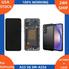 100% For Samsung Galaxy A55 5G SM-A556U Incell LCD Touch Screen Digitizer Frame