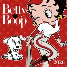 Carousel Calendars,  Betty Boop 2026 Wall Calendar, 12'' X 12'', 16-Month Calend