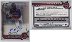 2022 Bowman Chrome Prospect Auto Refractor /499 Eddinson Paulino #CPA-EP Auto