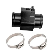 3PCS Auto Water Temp Joint Pipe, Aluminum Sensor Gauge Radiator Hose 34MM