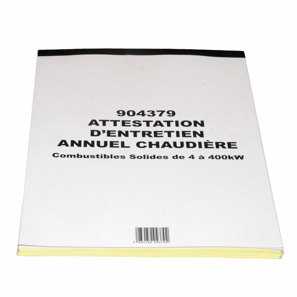 Carnet attestation bois en hêtre véritable format A5 pour suivi de chantier