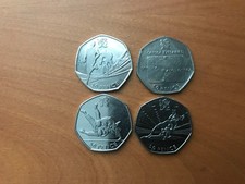 2012 Olympic Wrestling, Football, Judo, Triathlon 2011 50p Coins Job Lot (b)