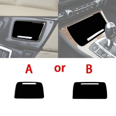 Glossy Piano Black Center Console Ashtray Panel Cover For BMW 5 Series F10 11-17