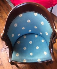 FAUTEUIL ANCIEN BOIS MASSIF ACCOUDOIRS COLS DE CYGNES