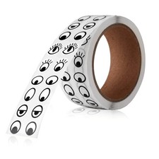 2000 Pieces Eye Stickers - Black White Self Adhesive for DIY Crafts, Toys, Dec