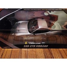 Elite 1:18 Hot Wheels 599 GTB Fiorano Ferrari Die-cast Car Silver