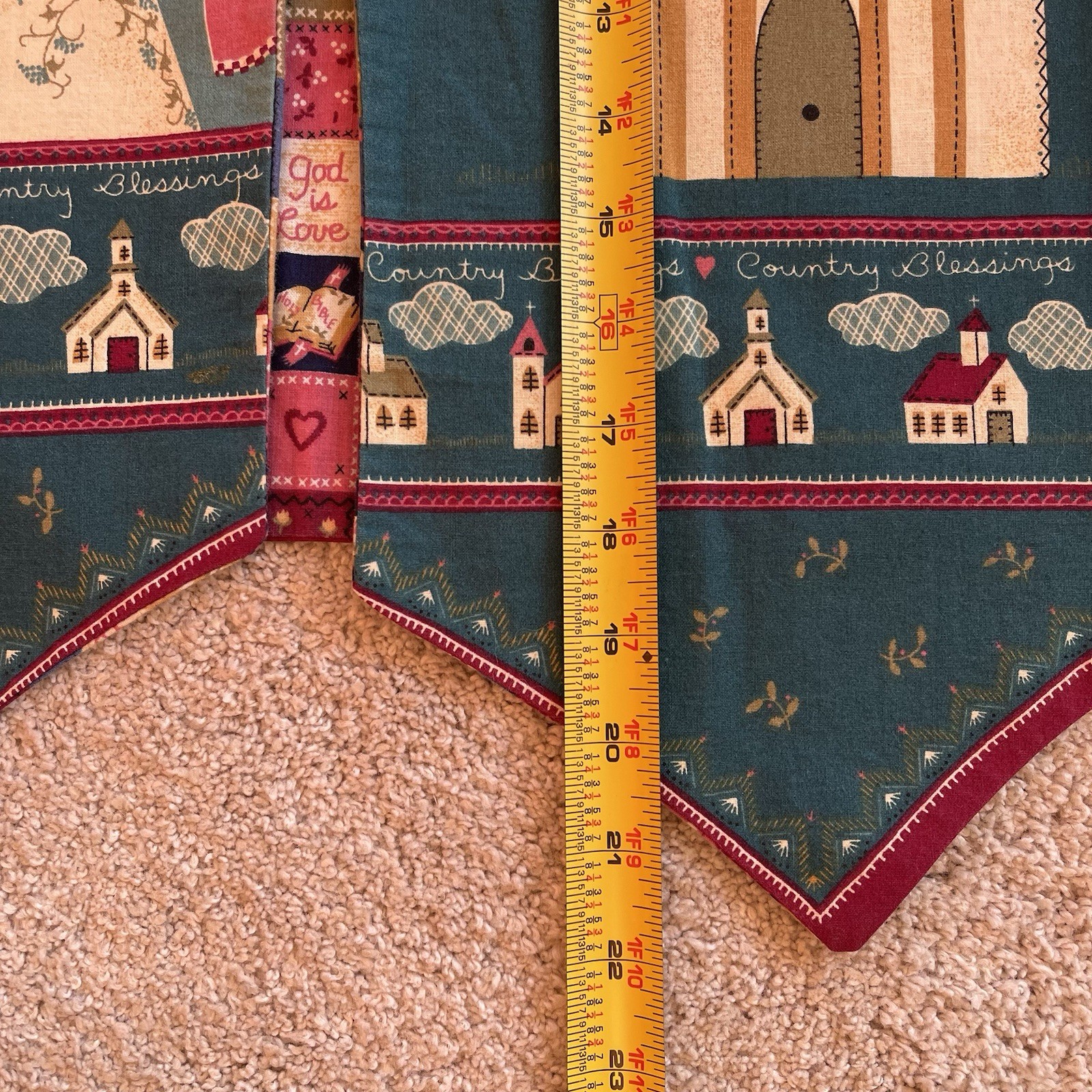 Handmade Reversible Christian Patchwork Vest Ange… - image 6