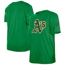 Men's New Era  Kelly Green Athletics St. Patrick's Day Shamrock Fill T-Shirt