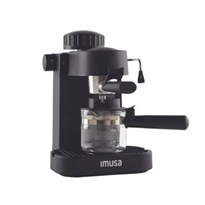 IMUSA 4 Cup Electric Espresso/Cappuccino Maker 800 Watts - Black: Milk Frother