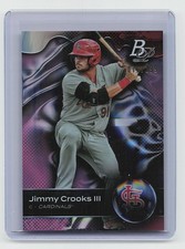 2023 Bowman Platinum #TOP-37 Jimmy Crooks III Top Prospects Pink Ice Foil #/199