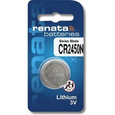 RENATA CR2450N 2450N Lithium Coin Cell Button Battery 3V Swiss Made Long Expiry