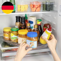 Rownyeon Drehteller KüHlschrank Organizer Rechteckig,360° Drehplatte KüHlschrank