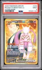 2025 POKEMON DRI EN-DESTINED RIVALS HYPER RARE TEAM ROCKET'S MEWTWO EX PSA 9