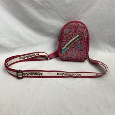 Montana West Crossbody Sling Bag Feather Cut Floral With Logo Strap