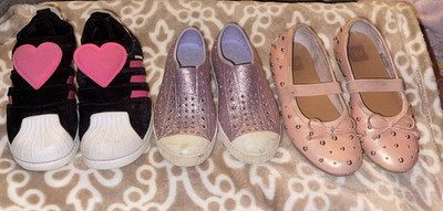 Kids Girls Adidas Native Jefferson And DV Shoes! Sizes 11.5, 11, 13! Gently Worn