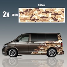 Auto Camouflage Aufkleber "Braun" Tuning Seitenaufkleber Army RX048-03