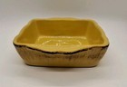Vintage De Silva Italy Mustard Yellow 6"x7" Glazed Terracotta Casserole Dish(3) — photo 2