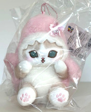 Mofusand Pote Pote Same Nyan Mascot Plush Keychain Sakura Pink Shark Cat  Japan