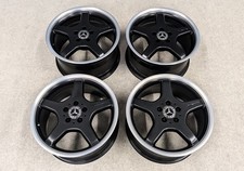4 Factory Mercedes Benz R230 Sl500 Sl550 Sl55 Amg 18 Oem Wheels Black Rims