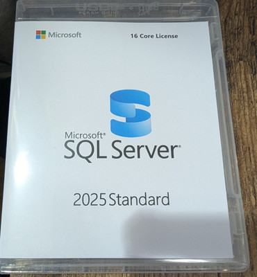 Microsoft SQL Server 2025 Standard Edition - Perpetual Single Server License DVD