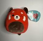 NWT Squishmallows 6 Inch Cici Winking Red, Brown Belly Panda Plush Animal Clean — photo 1