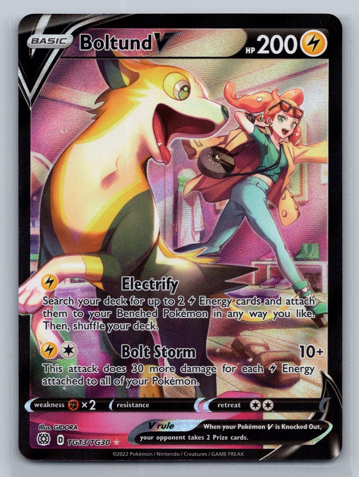 Boltund V TG13/TG30 Holo V Rare Brilliant Stars Trainer Gallery Pokemon NM