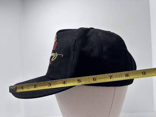 Winston Racing Team Black Velvet Vintage Trucker Style Hat Snapback NASCAR Read - Picture 12 of 12
