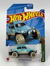 Hot Wheels Volkswagen Baja Bug Light Blue VW Mud Studs 5/5 160/250 HCW52