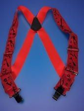 Suspenders Duluth Trading Company Tape Measure Red Men's 2" Side Clip 2 Clips