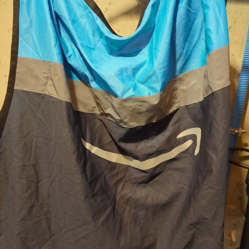 Amazon Luly Yang Safety Reflective Uniform Driver Blue Vest Adult Size 4XL / 5XL - Image 4 of 4