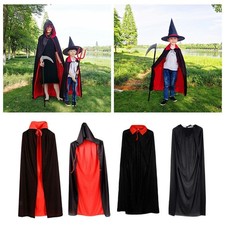Gothic Halloween Umhang Kost&uuml;m Teufel Cape Cowl Party Vampir Damen Unisex