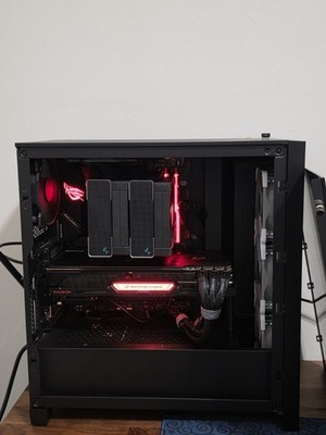 Custom Gaming PC Ryzen 7 5800X3D RX 6800 XT 16GB 2.5TB SSD Corsair 4000D Airflow