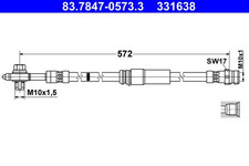 Bremsschlauch Vorderachse für VW CADDY IV Großraumlimousine ALLTRACK