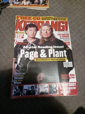 kerrang magazine August 29 1998 rare with prodigy posters Led Zep UK Issue 