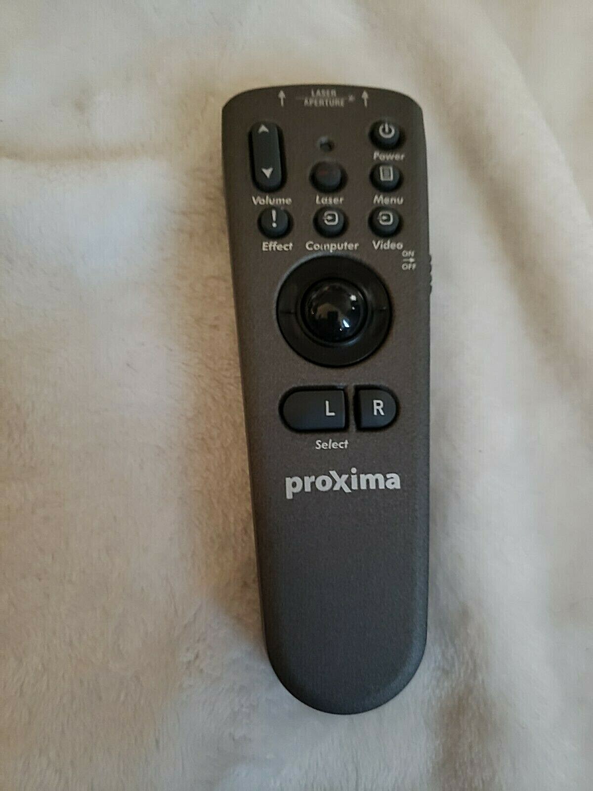 Proxima Laser Projector Remote Control IR works cleaned rare OEM roller ball