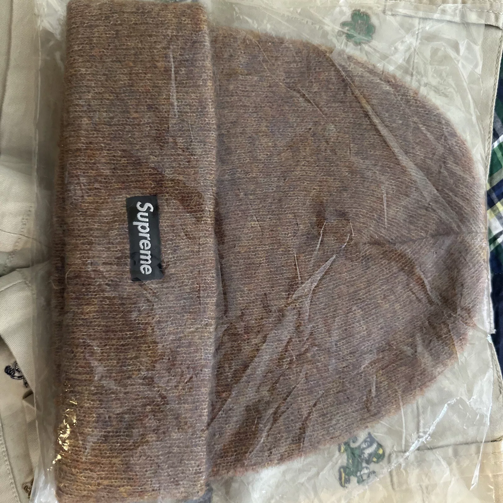 Casquette chapeau hiver SUPREME New York mohair beanie sable authentique chaude confortable NEUVE !