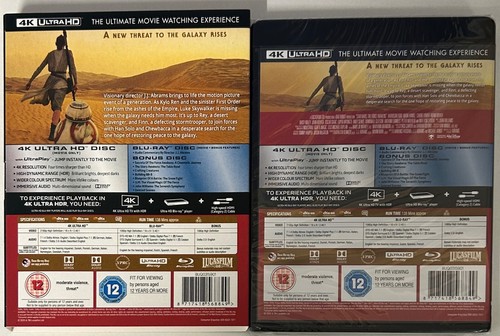 Star Wars: The Force Awakens (4K UHD Blu-ray) Slipcover New Sealed - Imagen 2 de 2