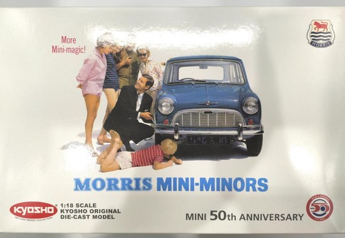 Kyosho Maßstab 1:18 Morris Mini Minor weiß Modell Mini Auto - Bild 8 von 11