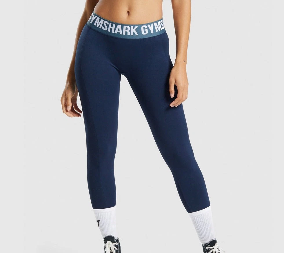 Gymshark Flex Low Rise Women's Leggings Navy SIZE XS - NEW