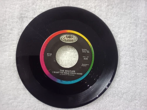 Beatles 1986 release I want to Hold Your Hand/ Just 17 single