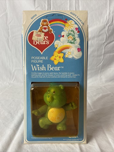 Vintage Kenner 1982 Poseable Figure Wish Bear Sealed Care Bear NOS 60410