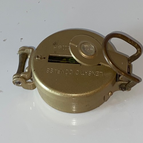 VINTAGE LIQUID FILLED LENSATIC COMPASS MADE IN Japan EUC