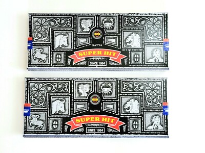 Satya Super Hit Incense Sticks 200 grams - 2 boxes of 100 gms - Free Shipping !!
