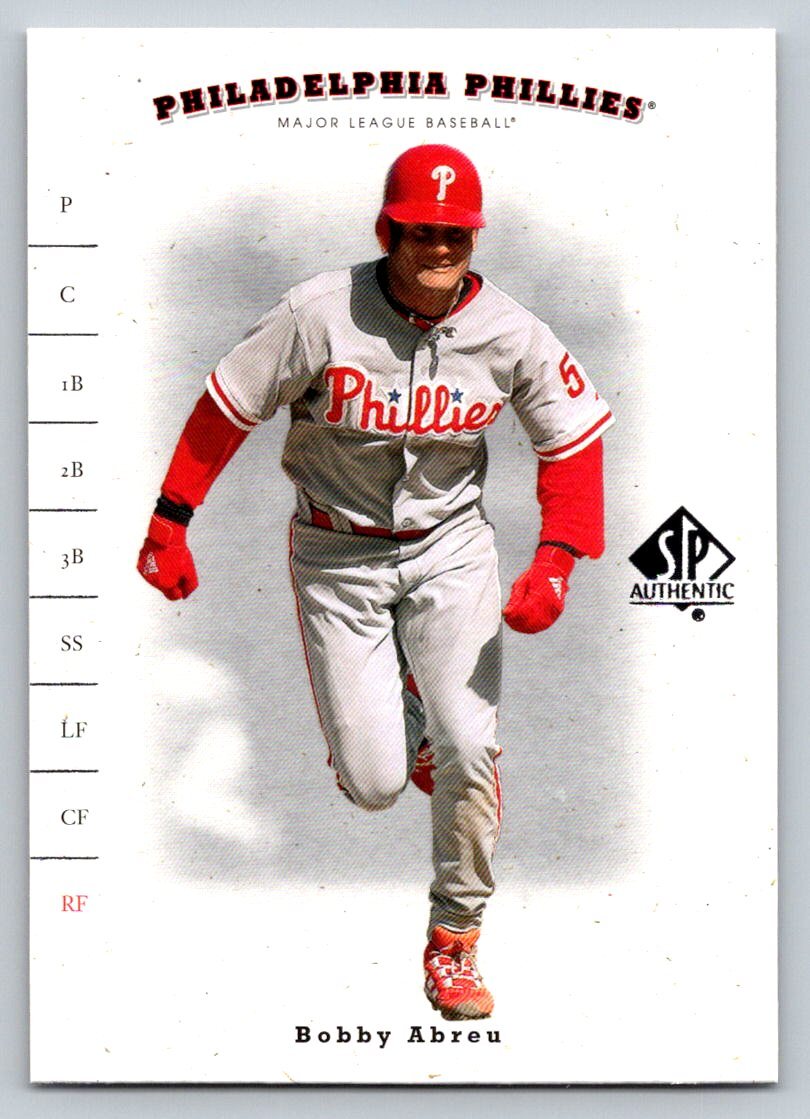 2001 SP Authentic #81 Bobby Abreu Philadelphia Phillies