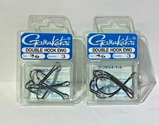 Gamakatsu EWG Double Frog Hook Replacement EWG Topwater Hook 3/0 4/0 CHOOSE