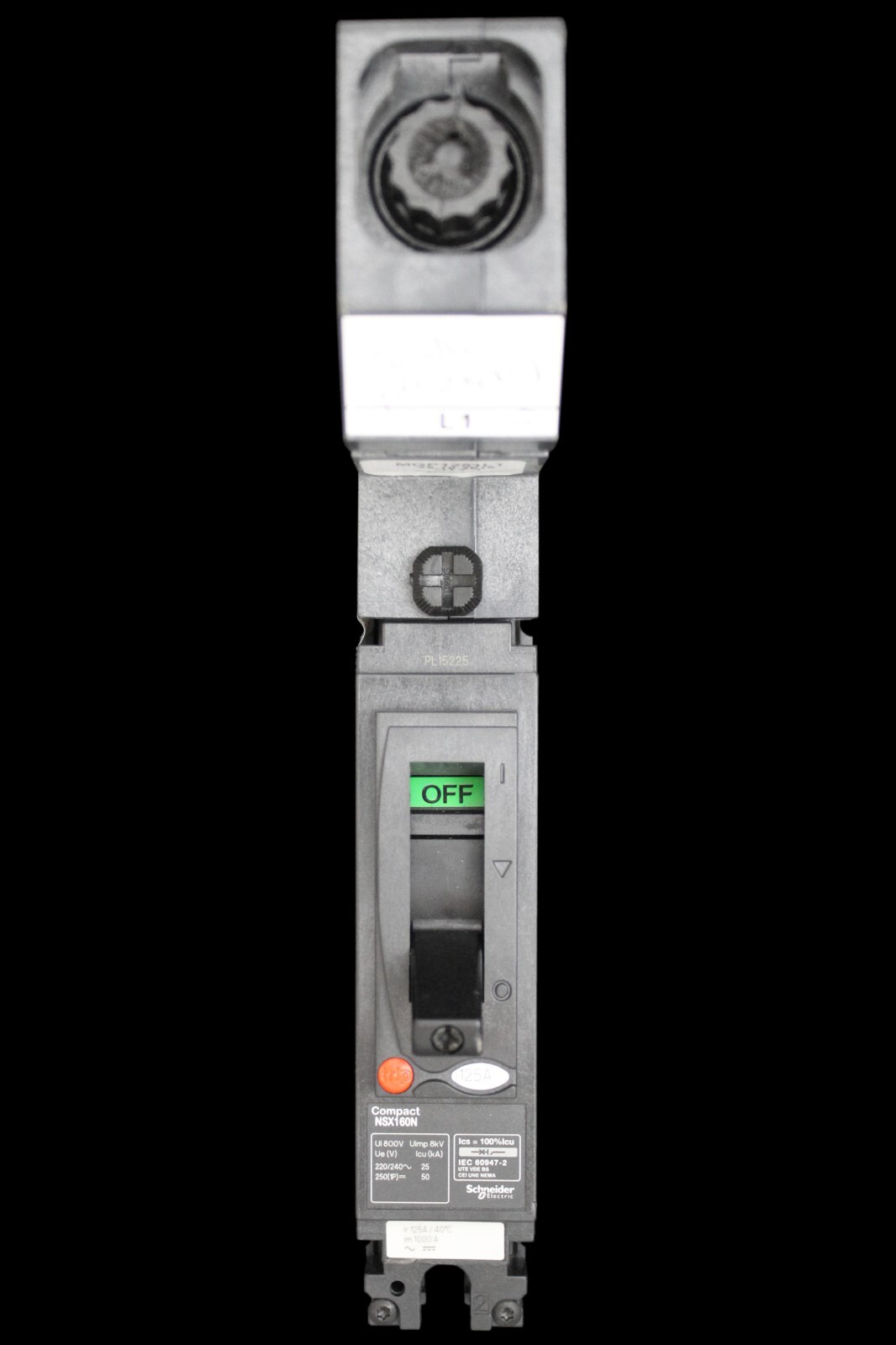 SCHNEIDER 125 AMP 25kA MCCB MGP1251L1